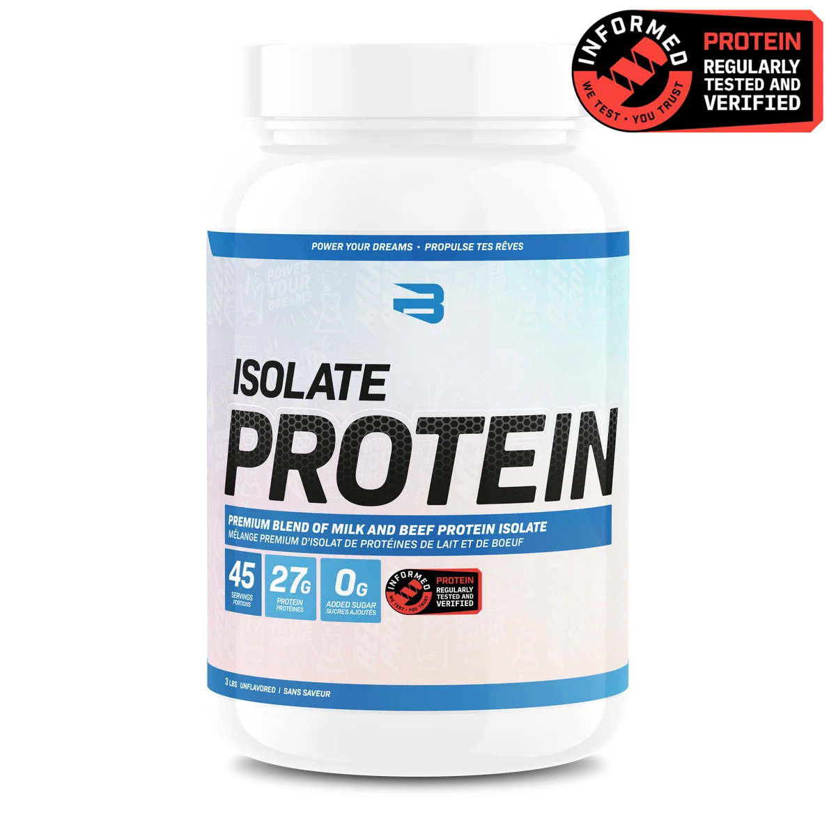 Protéine Isolate sans saveur