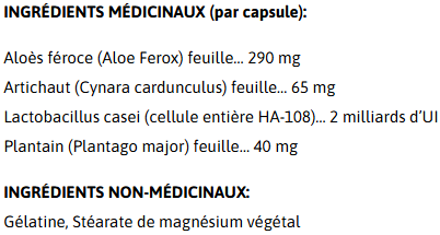 Valeurs nutritives
