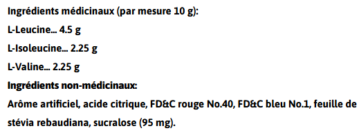 Valeurs nutritives