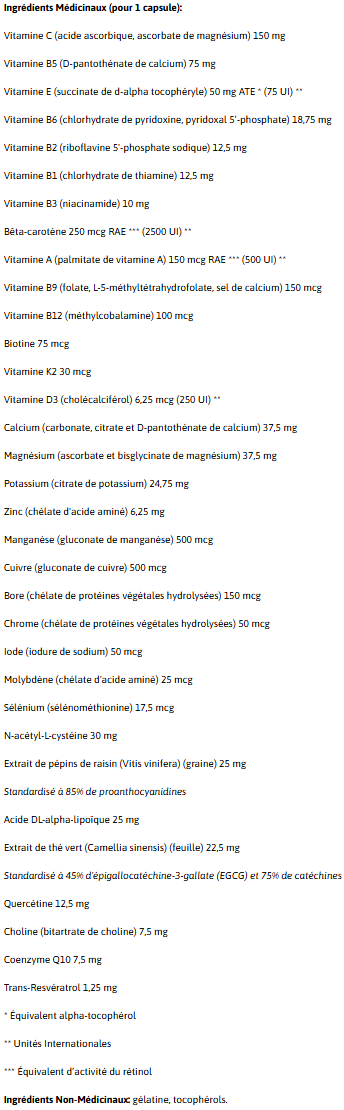 Valeurs nutritives