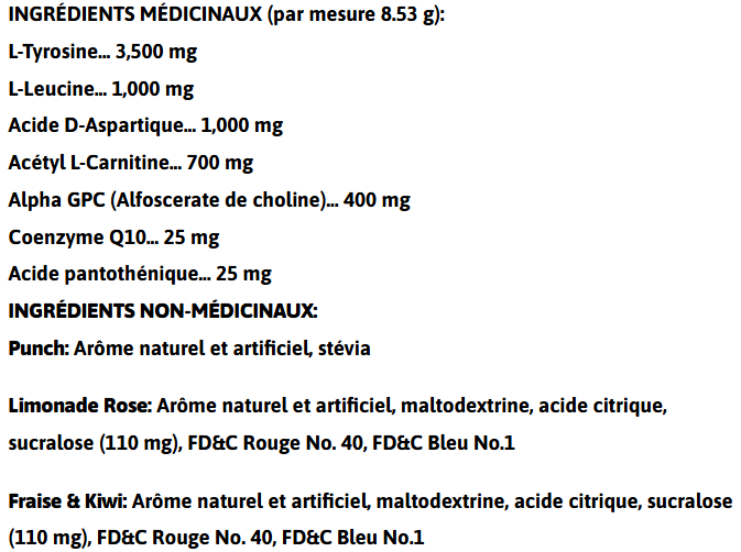 Valeurs nutritives