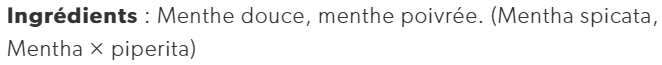 Menthe biologique