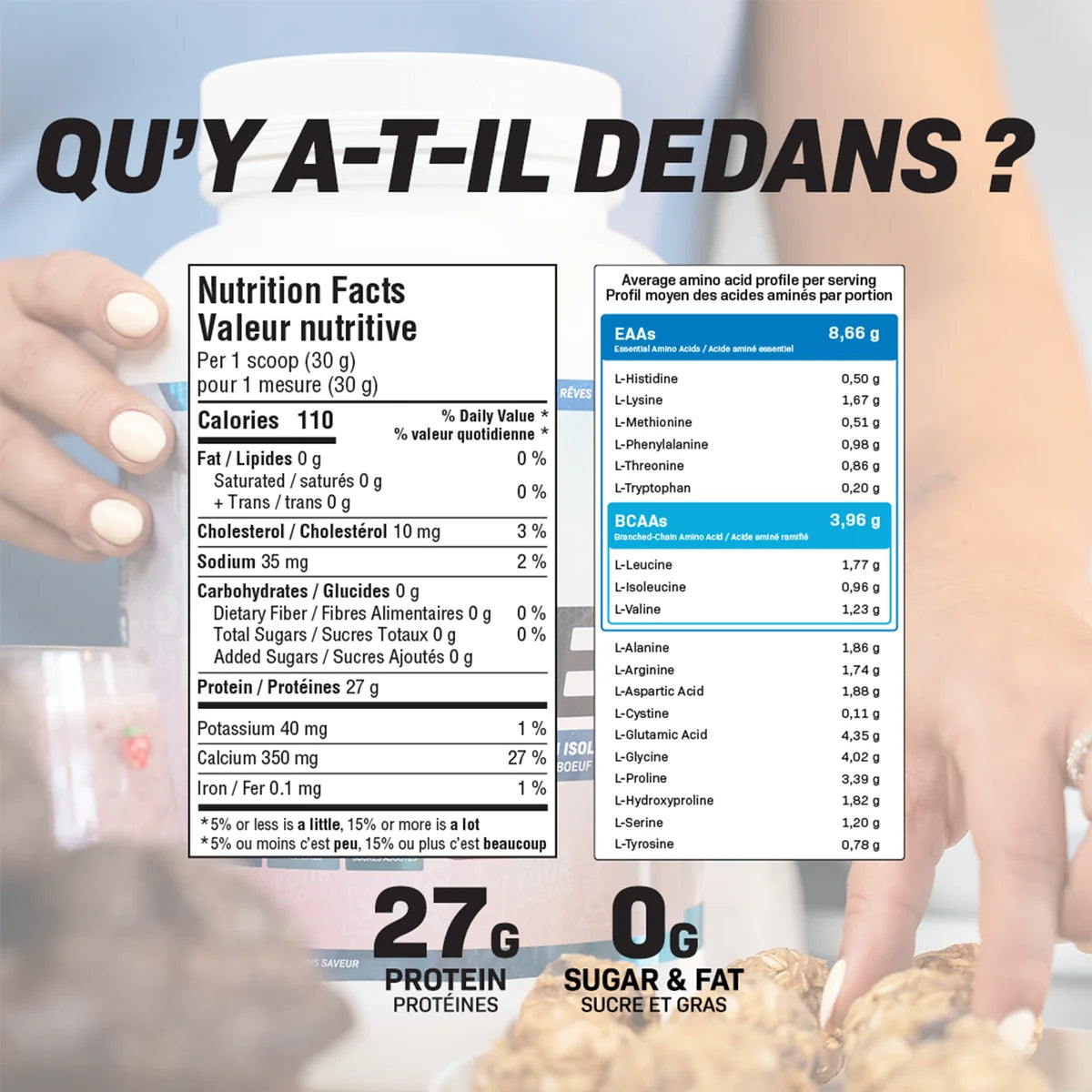 Protéine Isolate sans saveur