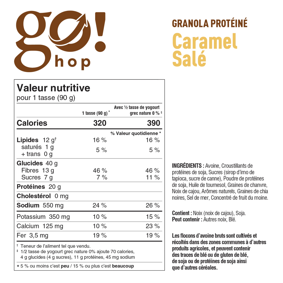Go Hop - Granola protéiné