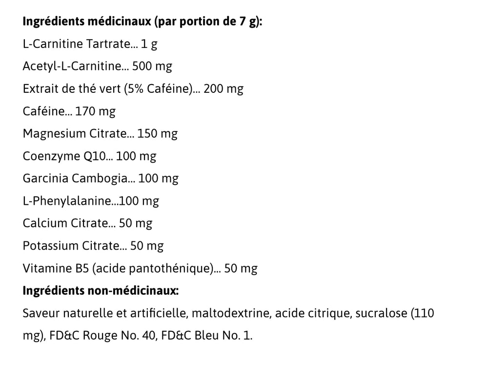 Valeurs nutritives