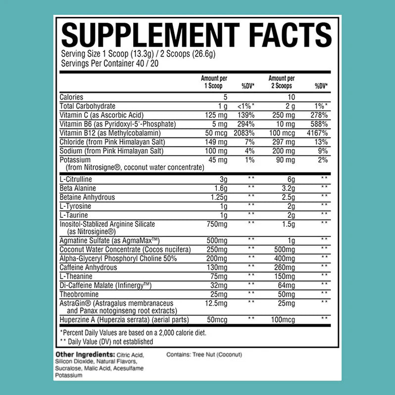 Valeurs nutritives