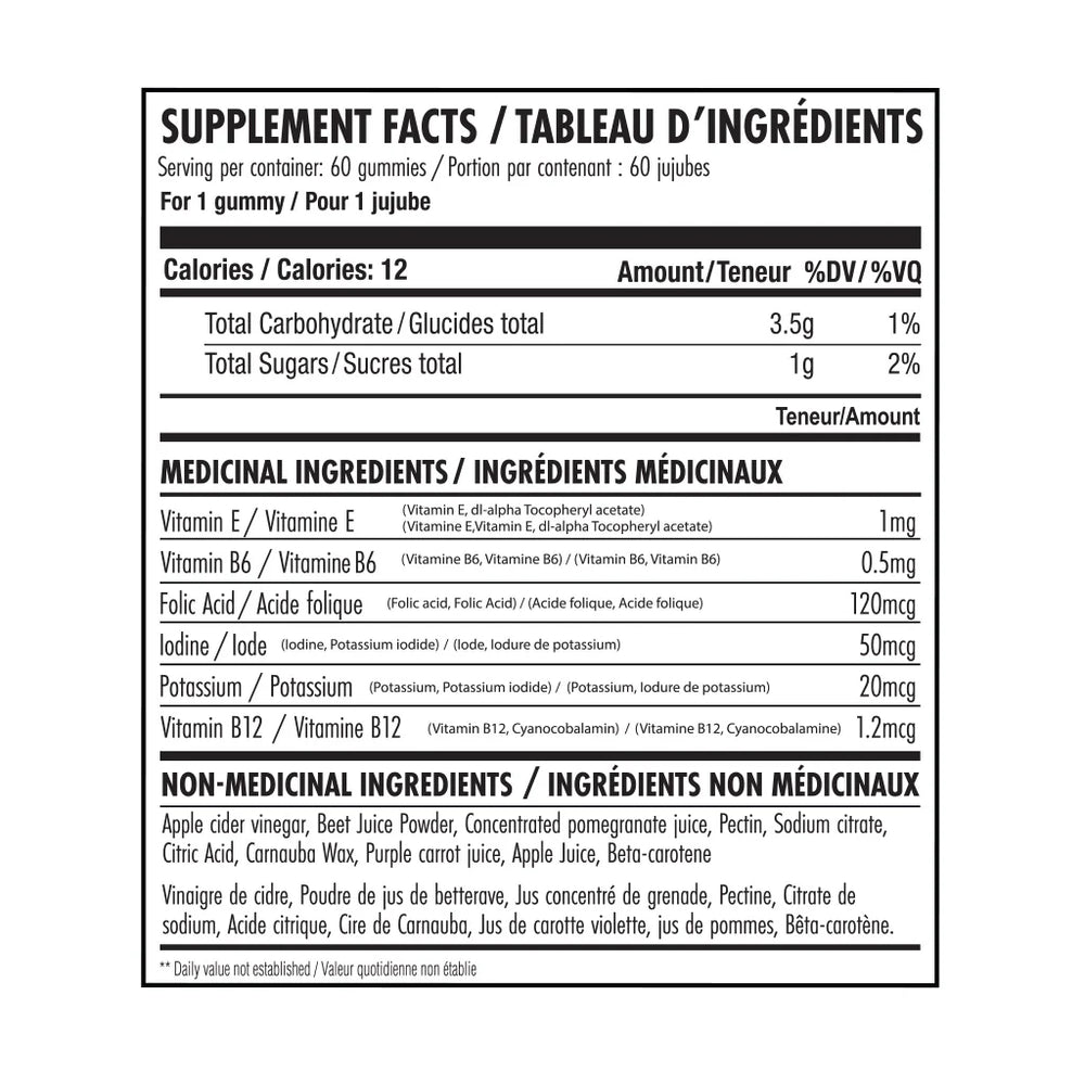 Valeurs nutritives