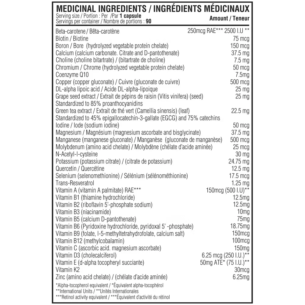 Valeurs nutritives